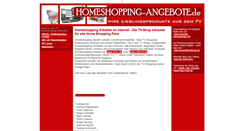 Desktop Screenshot of homeshopping-angebote.de