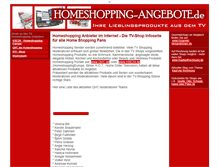 Tablet Screenshot of homeshopping-angebote.de